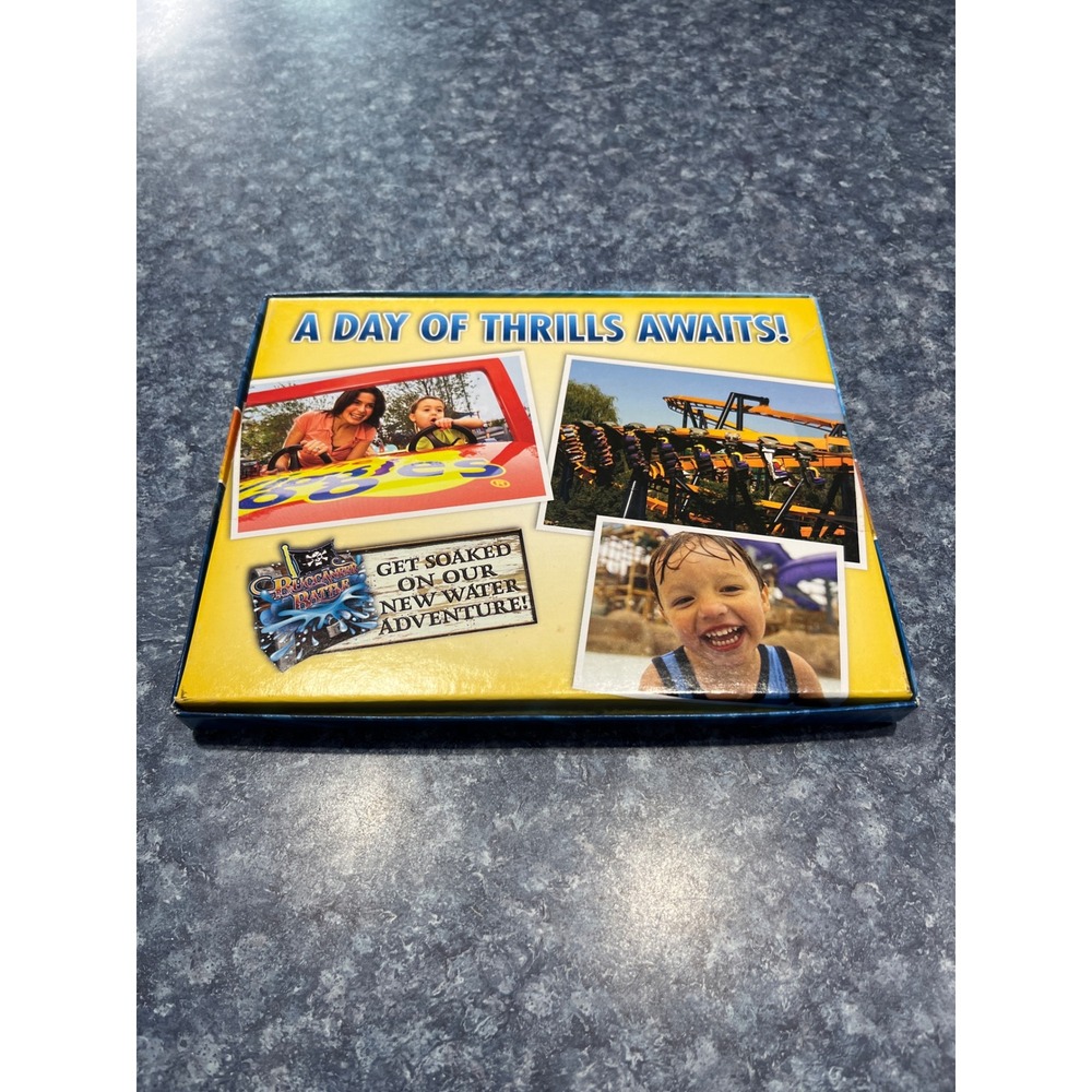 Vintage Six Flags Great America Hurricane Harbor Mailer Box Gurnee IL Mr Six